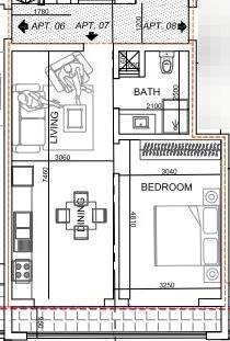 Zurrieq - 3rd Floor 1 Bedroom Finished Apartment On Plan